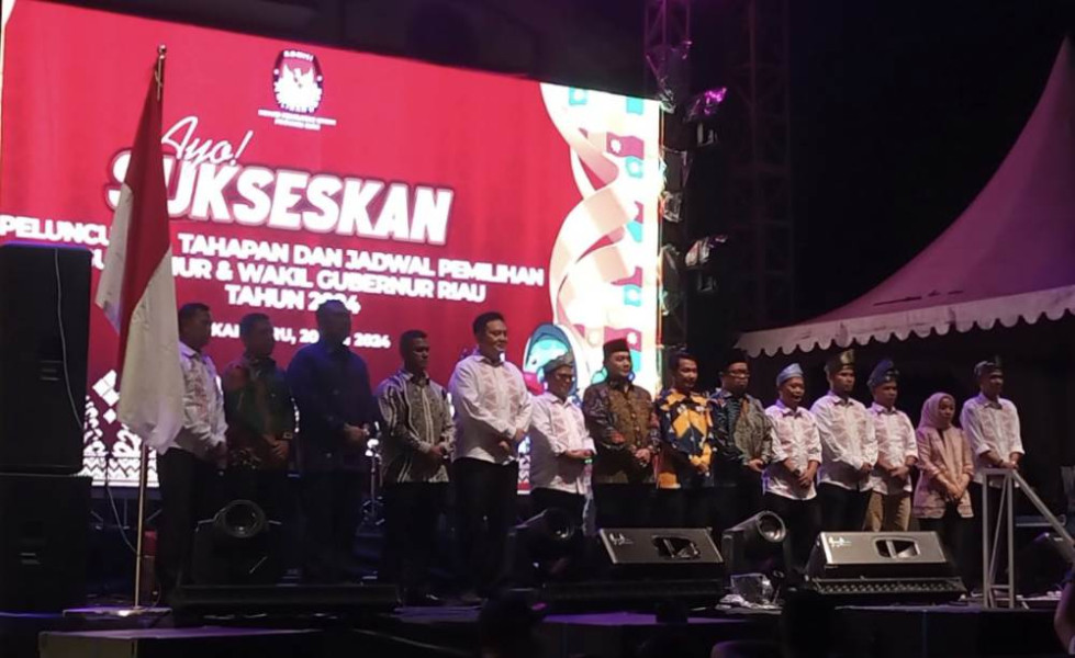 Dimeriahkan Band J-Rocks, KPU Riau Luncurkan Tahapan dan Jadwal Pemilihan Gubernur dan Wakil Gubernur 2024