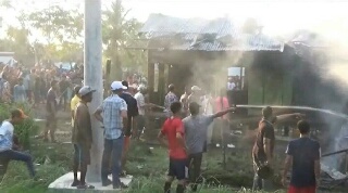 2 Rumah Warga di Rohil Dilalap si Jago Merah 