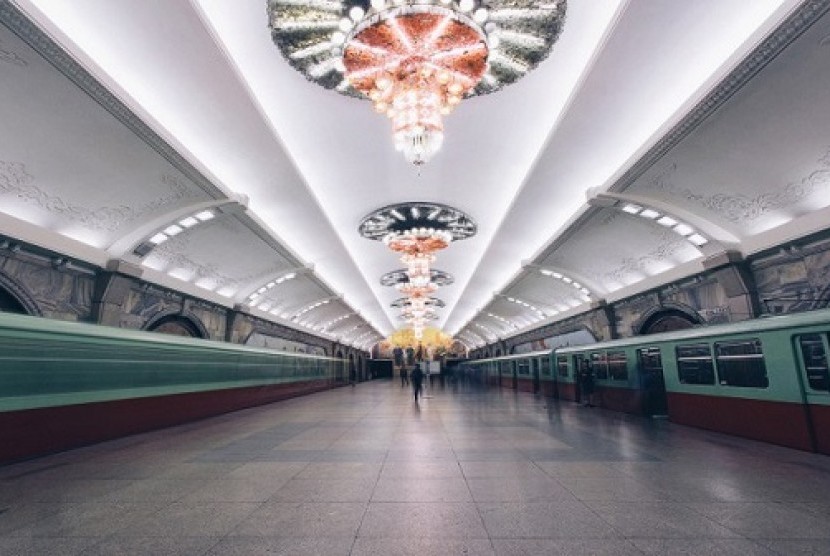 Korut Miliki Stasiun Kereta Bawah Tanah Terdalam di Dunia 