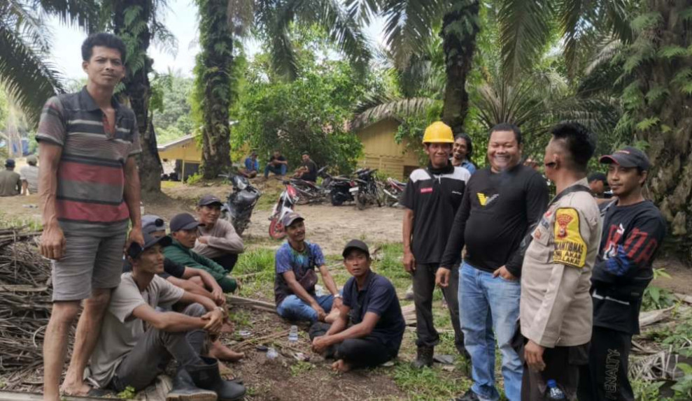 Gelorakan Gerakan Anti Golput, Kapolsek Batang Gansal Utus Bhabinkamtibmas