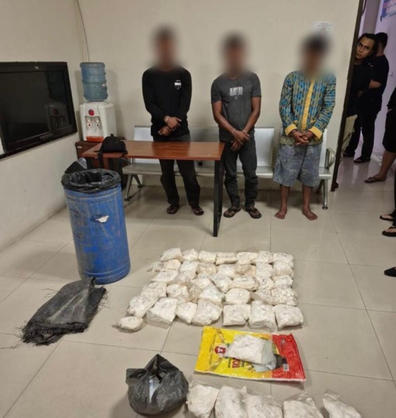 Polda Riau Sita Heroin di Bengkalis, Tiga Tersangka Dibekuk