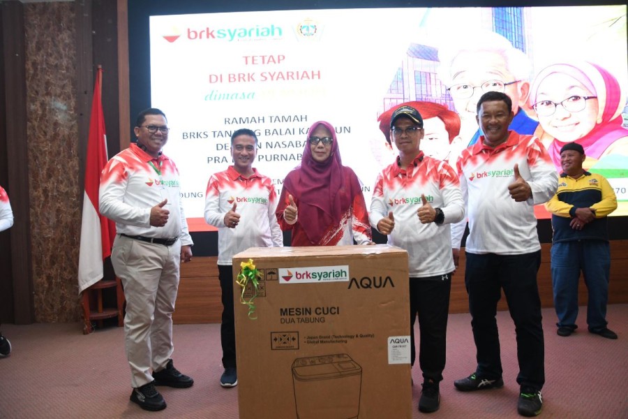 Semarak Ramah Tamah, ASN Purnabakti Karimun Raih Doorprize dari BRK Syariah