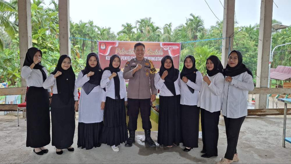 Petugas PPS Dilantik, Polsek Tembilahan Hulu Siap Kawal Pemungutan Suara Pilkada 2024