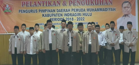 Pengurus Pimpinan Daerah Pemuda Muhammadiyah Inhu 2018-2020 Resmi Dilantik