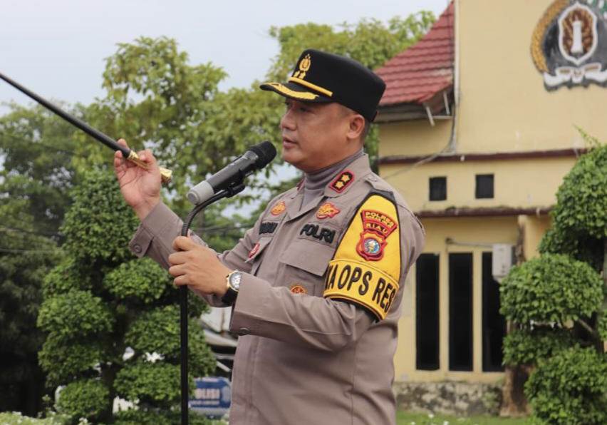 Di Hadapan Seluruh Personil Polres Rohil, Kapolres Ingatkan Integritas dan Netralitas Pilkada 2024