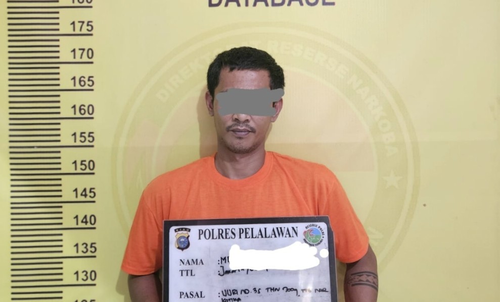 Lagi Asyik Nyabu di Kontrakan, Pria di Pelalawan Digerebek Polisi