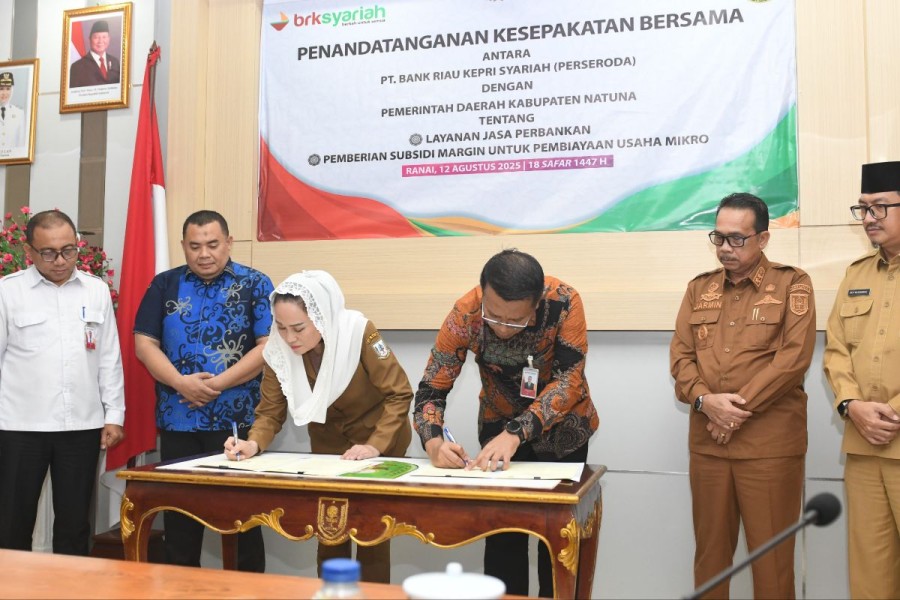 BRK Syariah dan Pemkab Natuna Kolaborasi Ringankan Beban Pelaku UMKM