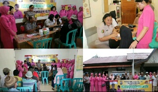 Polres Inhil Laksanakan Giat Bulan Bhakti Kesehatan Bagi Masyarakat Kurang Mampu