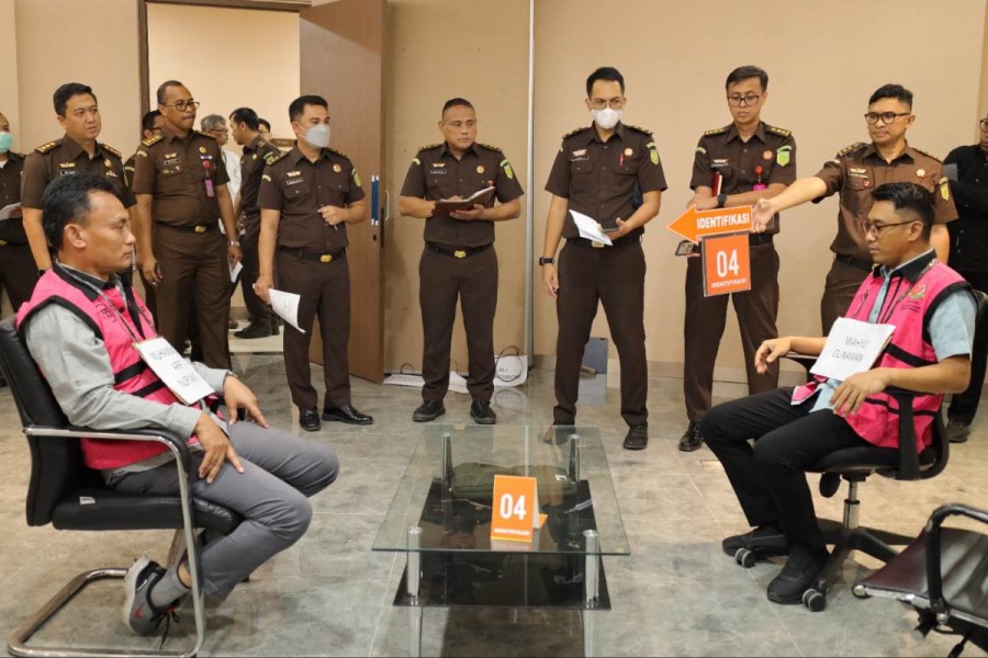 Kejagung Gelar Rekonstruksi Dugaan Suap dan Perintangan Pengusutan Perkara