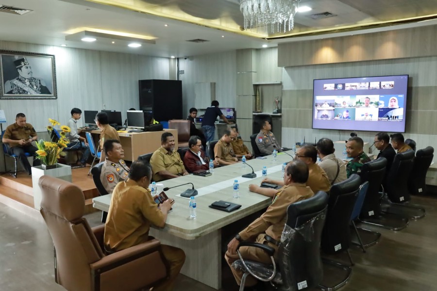 Bahas Situasi Terkini, Forkopimda Siak Rakor Bersama Kemendagri