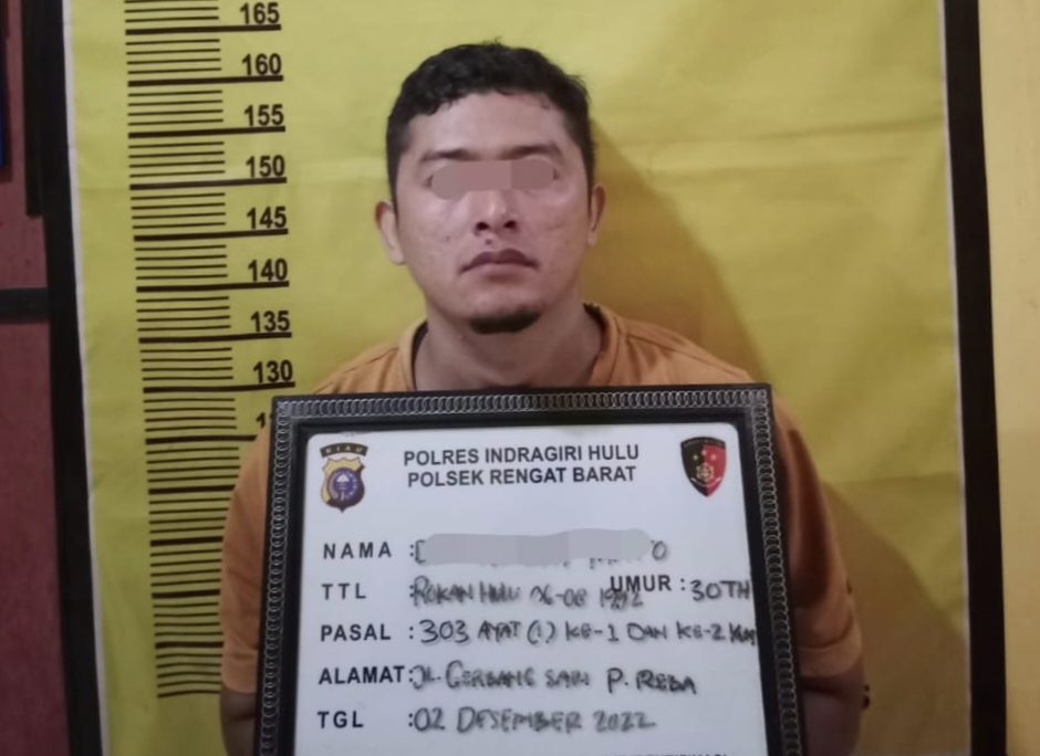 Personil Polres Inhu Tangkap Agen Chip Judi Online