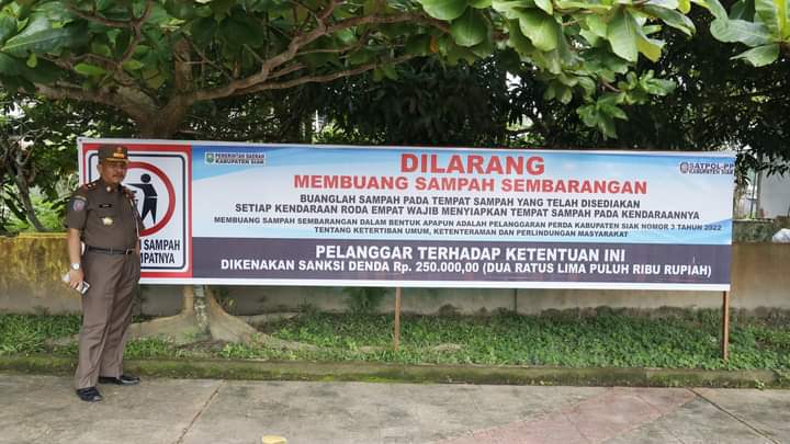 Pemkab Siak Berlakukan Sanksi Denda Bagi Warga Buang Sampah Sembarangan