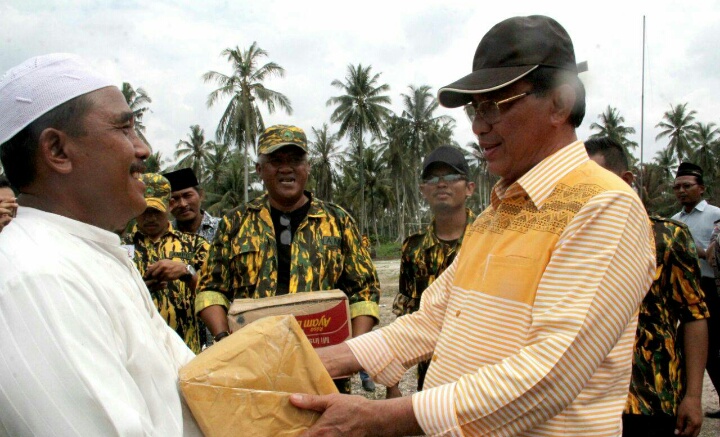 Bupati Inhil Tinjau Lokasi Kebakaran Pesantren Anwarul Ulum