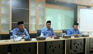 Perdana, Pj Bupati Inhil Pimpin Rapat Koordinasi Bersama Jajaran