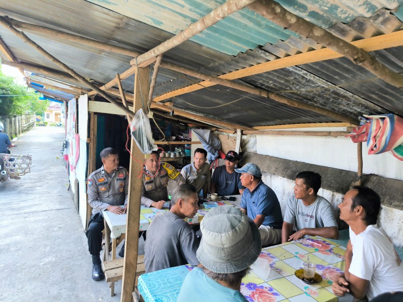 Polsek Rambah Ajak Masyarakat Desa Babussalam Ciptakan Kamtibmas Pilkada 2024