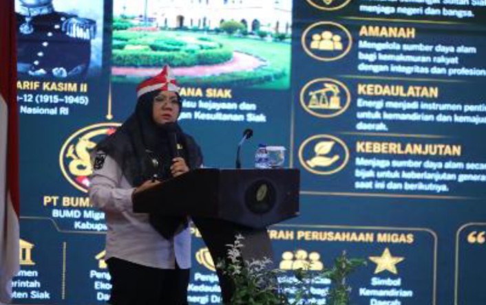 Di Forum Seskoau, Bupati Afni Soroti Peran Strategis Siak bagi Ketahanan Energi Nasional