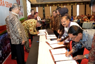 Bupati Inhil Teken MoU Program Nusantara Sehat