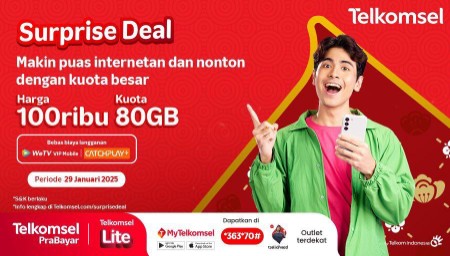 Telkomsel Hadirkan Paket Eksklusif Surprise Deal Spesial Imlek