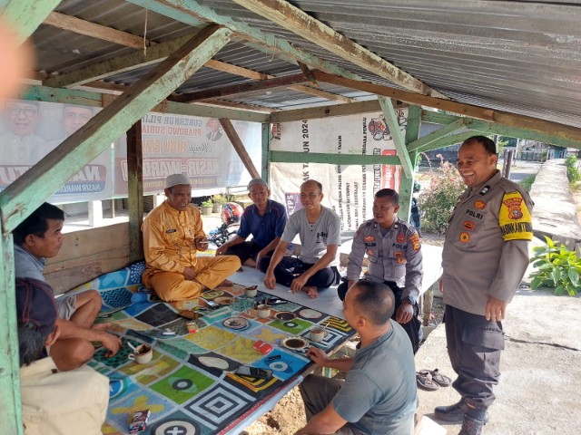 Polsek Rambah Gelar Sosialisasi Ciptakan Situasi Kondusif Pasca Pilkada Serentak 2024