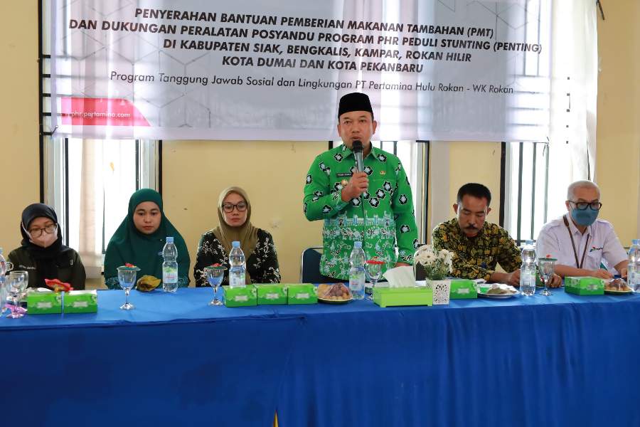 Wabup Husni Apresiasi PHR Peduli Penurunan Stunting di Kabupaten Siak