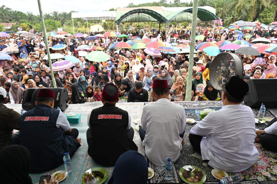 Masyarakat Inhil Apresiasi Program Riau Mantap, Riau Cerdas, dan Riau Sehat Paslon Bermarwah