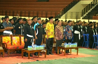 Sekda Hadiri Malam Pengesahan Warga Baru PSHT Cabang Inhil