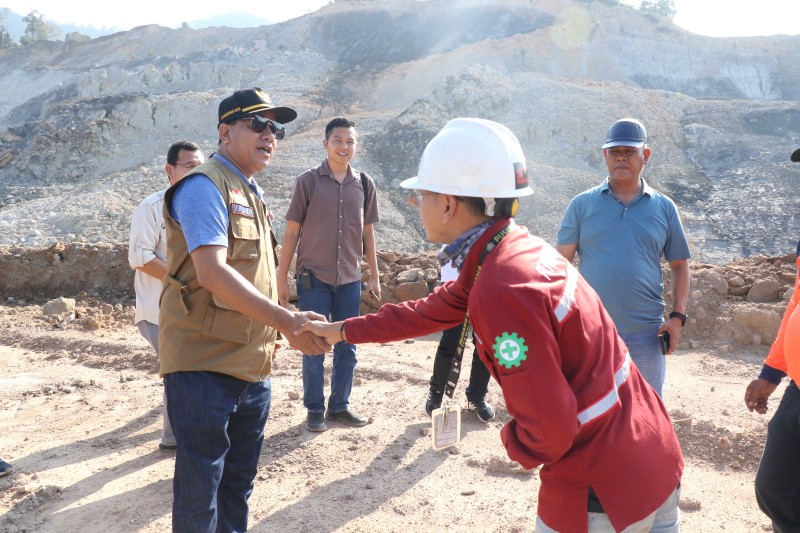 Tindaklanjuti Laporan Warga Terkait Gempa, Bupati Tinjau Tambang Batu Bara  PT MIA