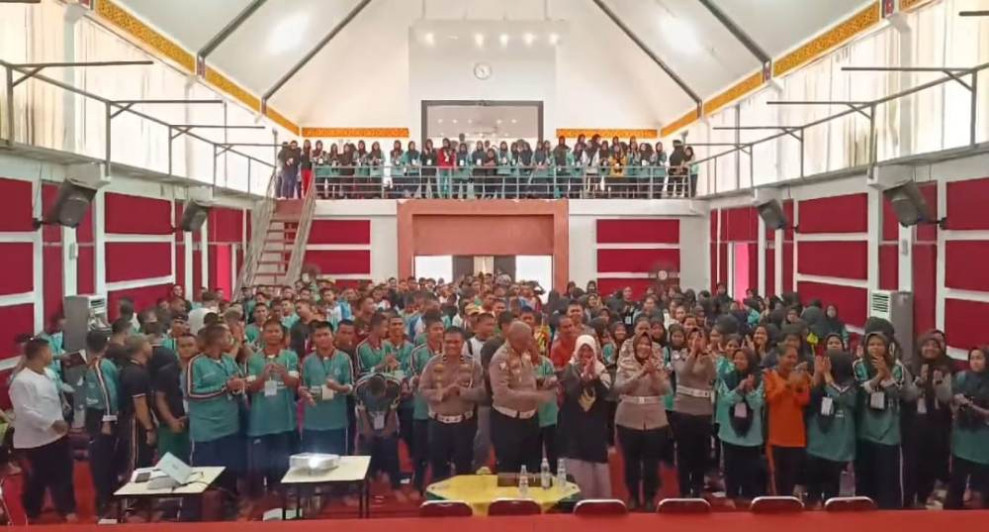 Police Go To School, Ditlantas Polda Riau Sosialisasi Pilkada Damai di SMK Pertanian Pekanbaru