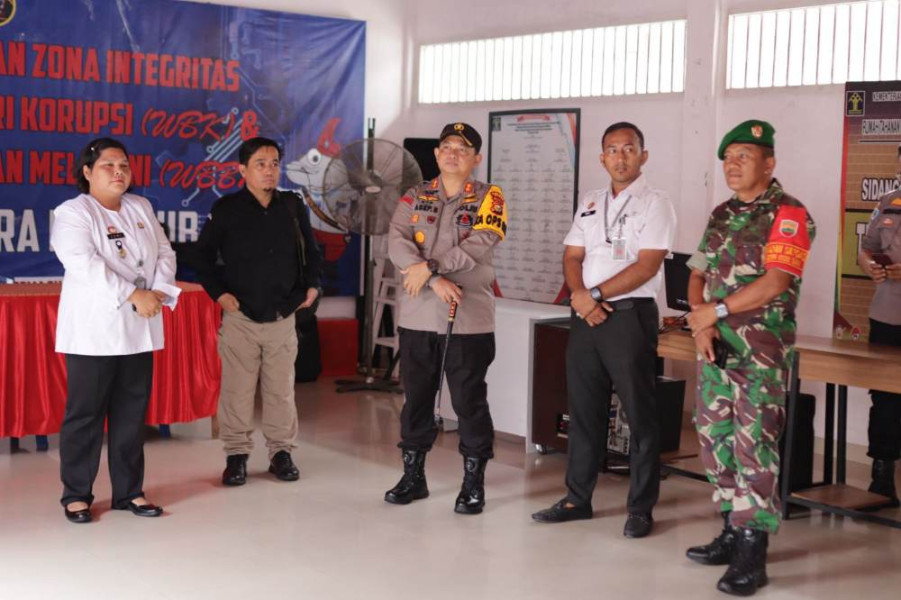 Kapolres Siak Cek Kesiapan TPS Khusus di Rutan Kelas II B Siak