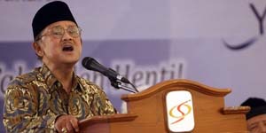 Ini Saran BJ Habibie 
