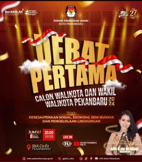 Malam Ini Debat Perdana Calon Walikota Pekanbaru Digelar