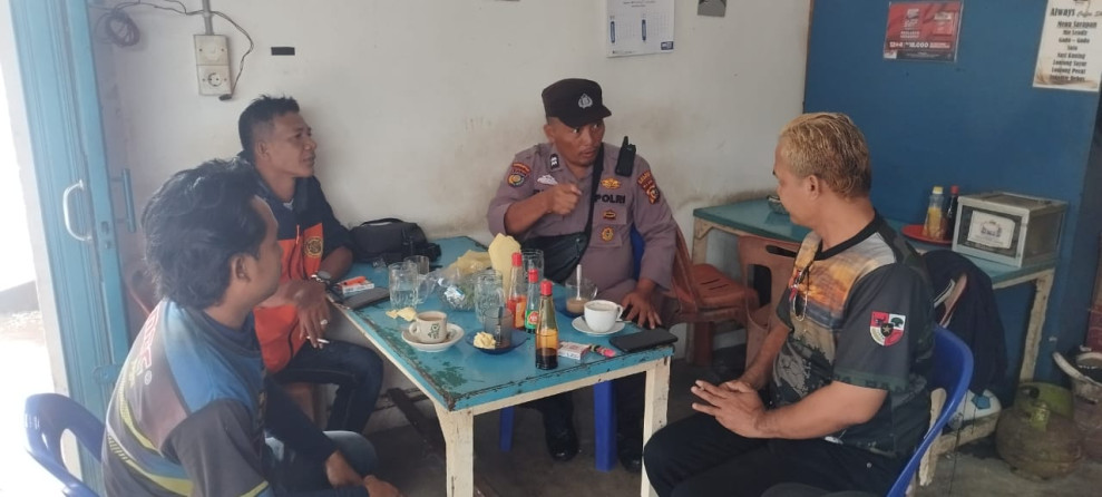 Jelang Pilkada 2024, Polsek Pulau Burung Gencar Sambangi Warga Lakukan Cooling System