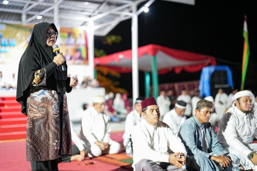 Afni Hadiri Malam Puncak Peringatan HUT ke 30 Kecamatan Minas