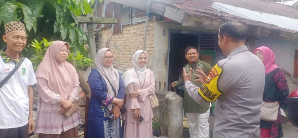 Sambangi Warga, Polsek Sukajadi Sampaikan Pesan Pilkada Damai