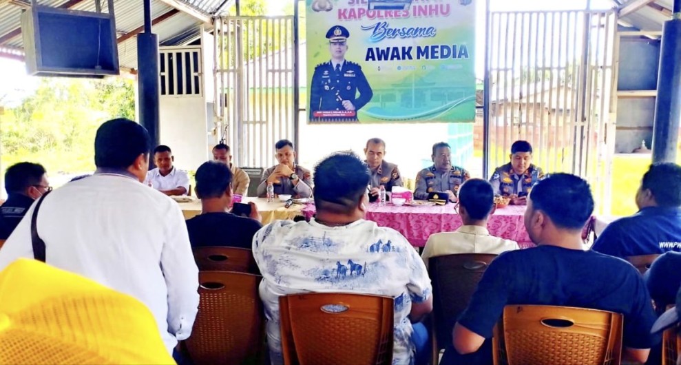 Pindah Tugas, Kapolres Inhu Silaturahmi Bersama Awak Media