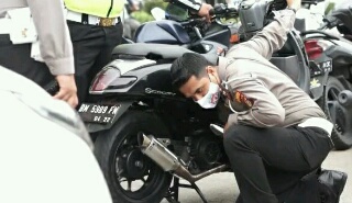 8 Sepeda Motor Knalpot Bising Ditilang Polresta Pekanbaru